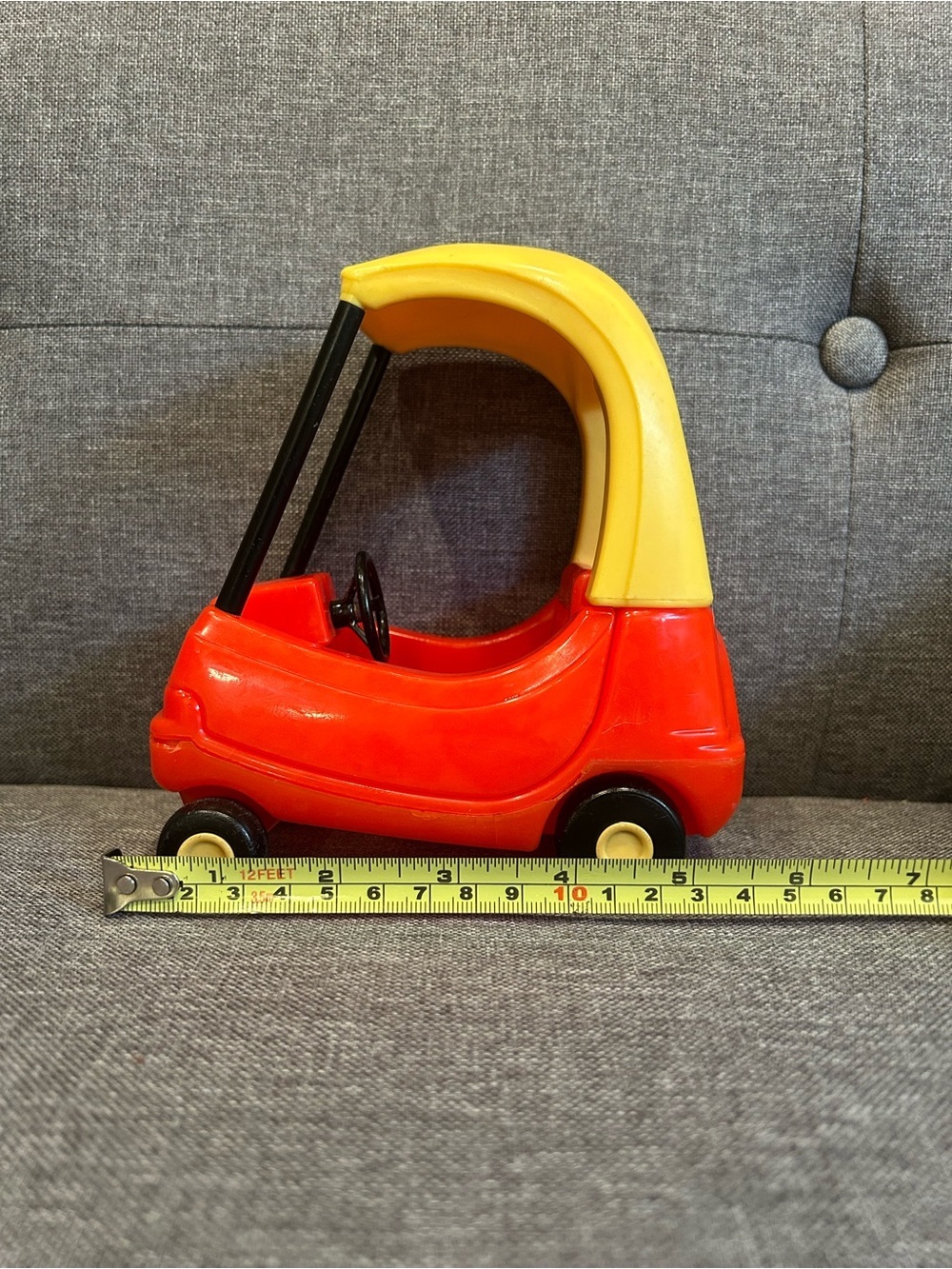 Vintage Little Tikes Cozy Coupe 6” Dollhouse Size Kids Mini Car Toy - Picture 8 of 9